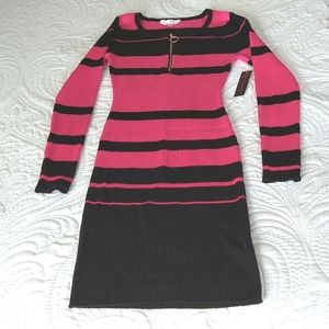 Pink and Black Sweater Dress by No Boundaries